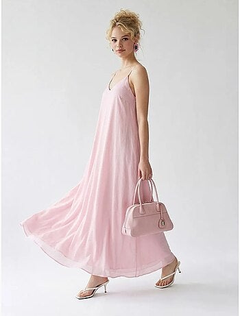 Robe longue sans manches coupe trapèze mixray