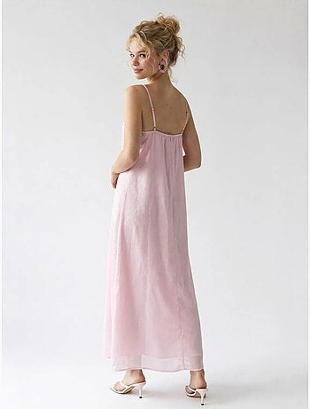 Robe longue sans manches coupe trapèze mixray