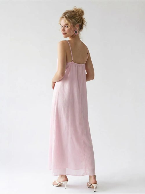 Robe longue sans manches coupe trapèze mixray - Kiabi Robe longue sans manches coupe trapèze mixray - Kiabi