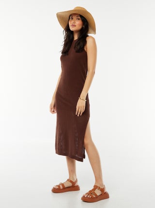 Robe longue sans manches