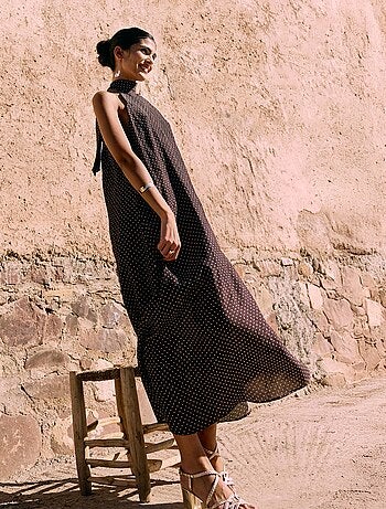 Robe longue sans manches