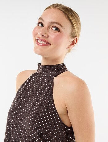 Robe longue sans manches