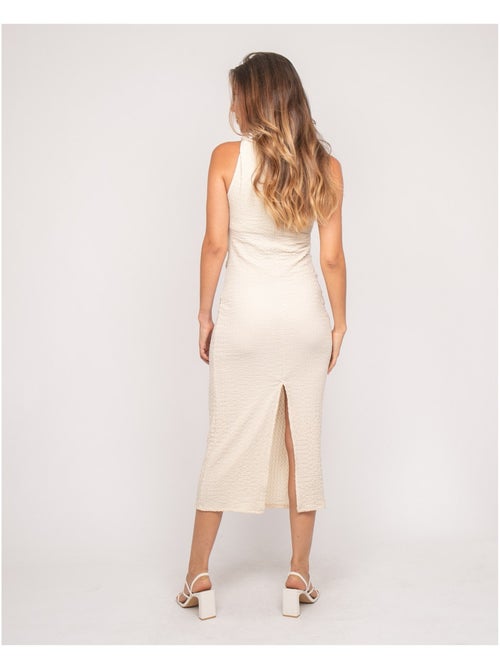 Robe longue sans manchhes texturée IZAK - Kiabi