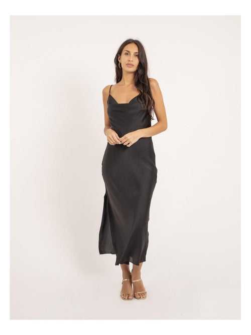 Robe longue satin ISAURIE - Kiabi