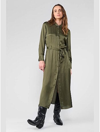 Robe longue sera droite 'le temps des cerises'