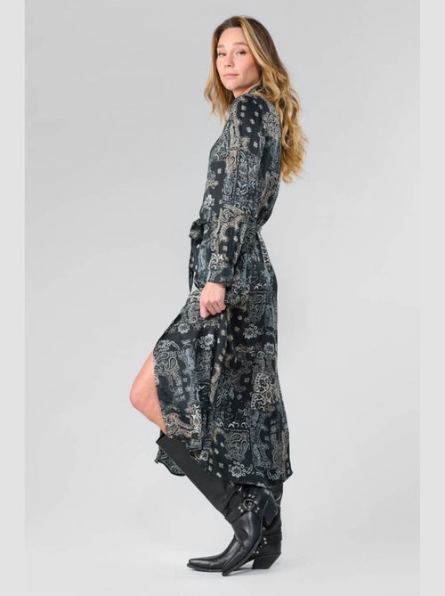 Robe longue SERAPHY evasée, patineuse 'Le Temps Des Cerises' - Kiabi