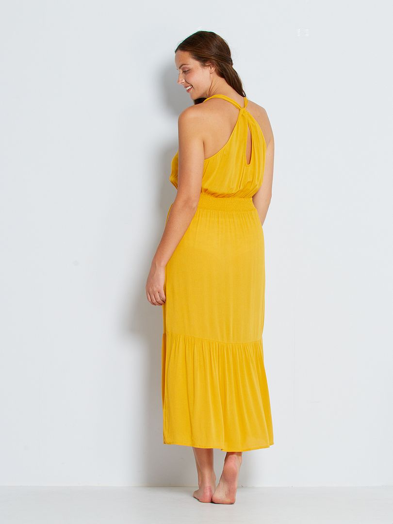 Robe longue taille smockée BLANC Kiabi 18.00€