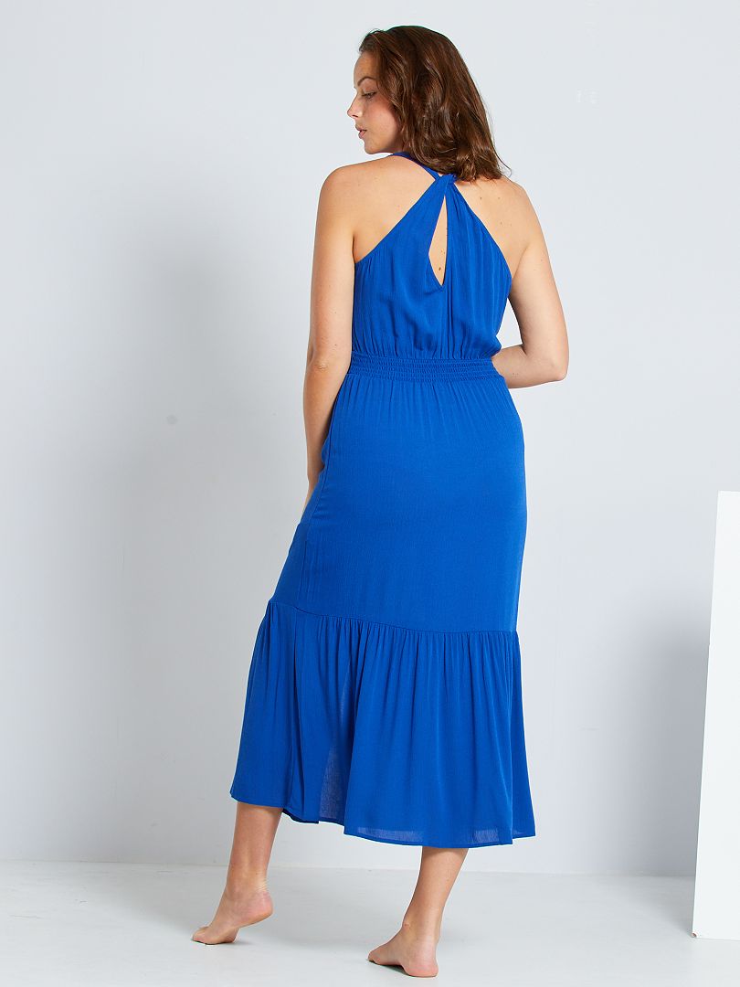 Robe longue taille smockée bleu Kiabi 18.00€