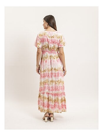Robe longue tie and dye ITESSIA