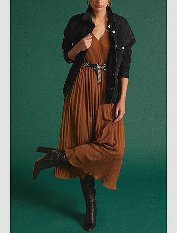 Robe longue TOBY droite 'Le Temps Des Cerises'