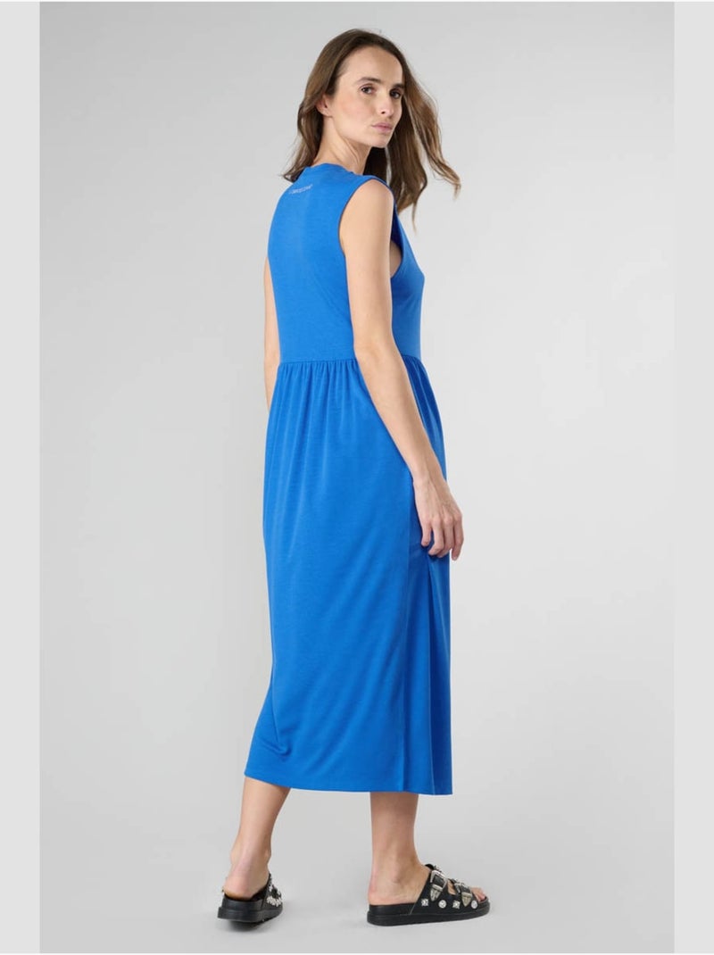 Robe longue TOLYPEL droite 'Le Temps Des Cerises' Bleu - Kiabi