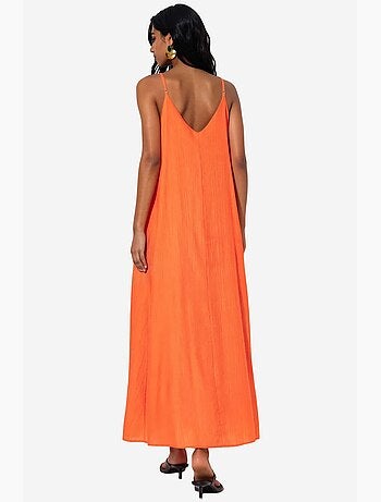 Robe longue unie style nuisette femme busem