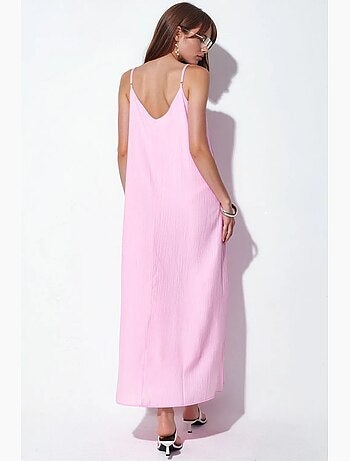 Robe longue unie style nuisette femme busem