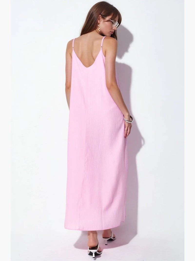 Robe longue unie style nuisette femme busem Rose - Kiabi