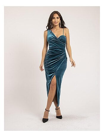 Robe longue velours INAKIA