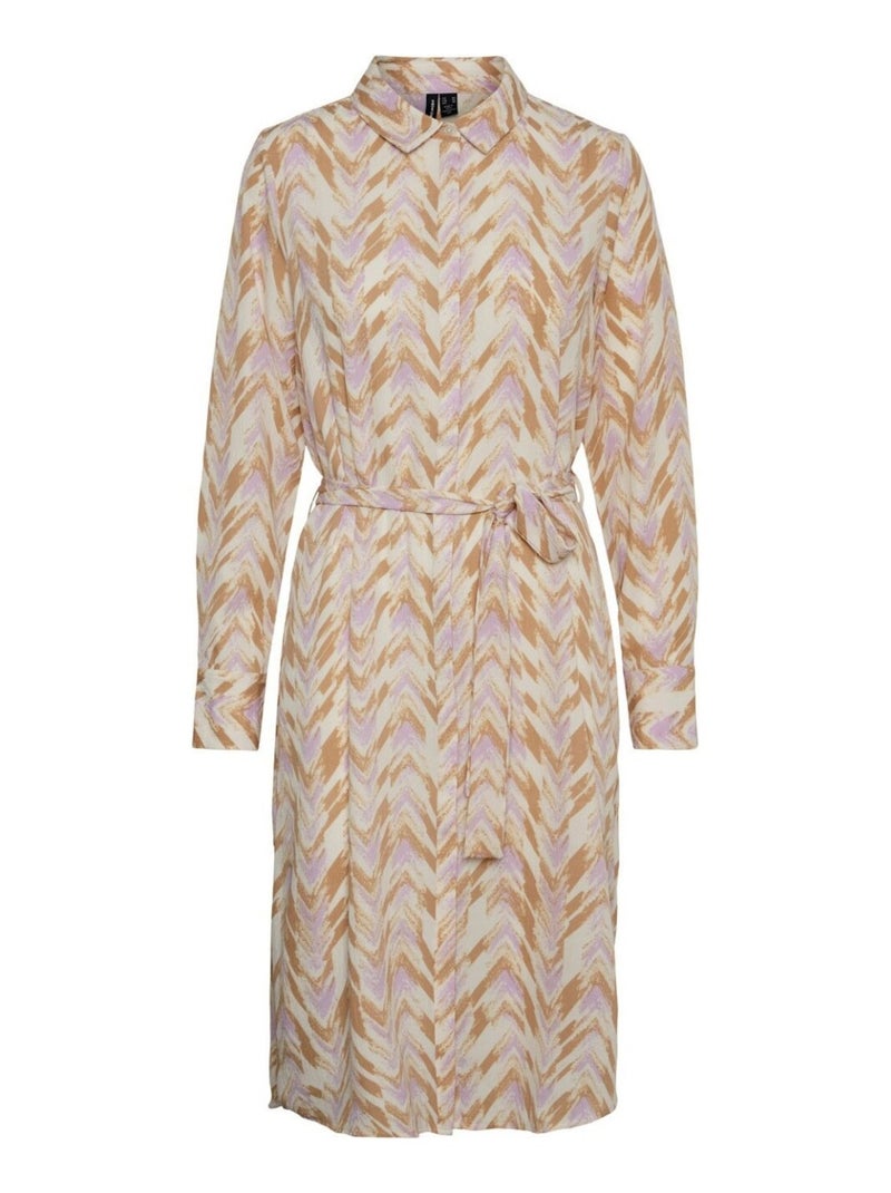 Robe longue Vero Moda Beige - Kiabi
