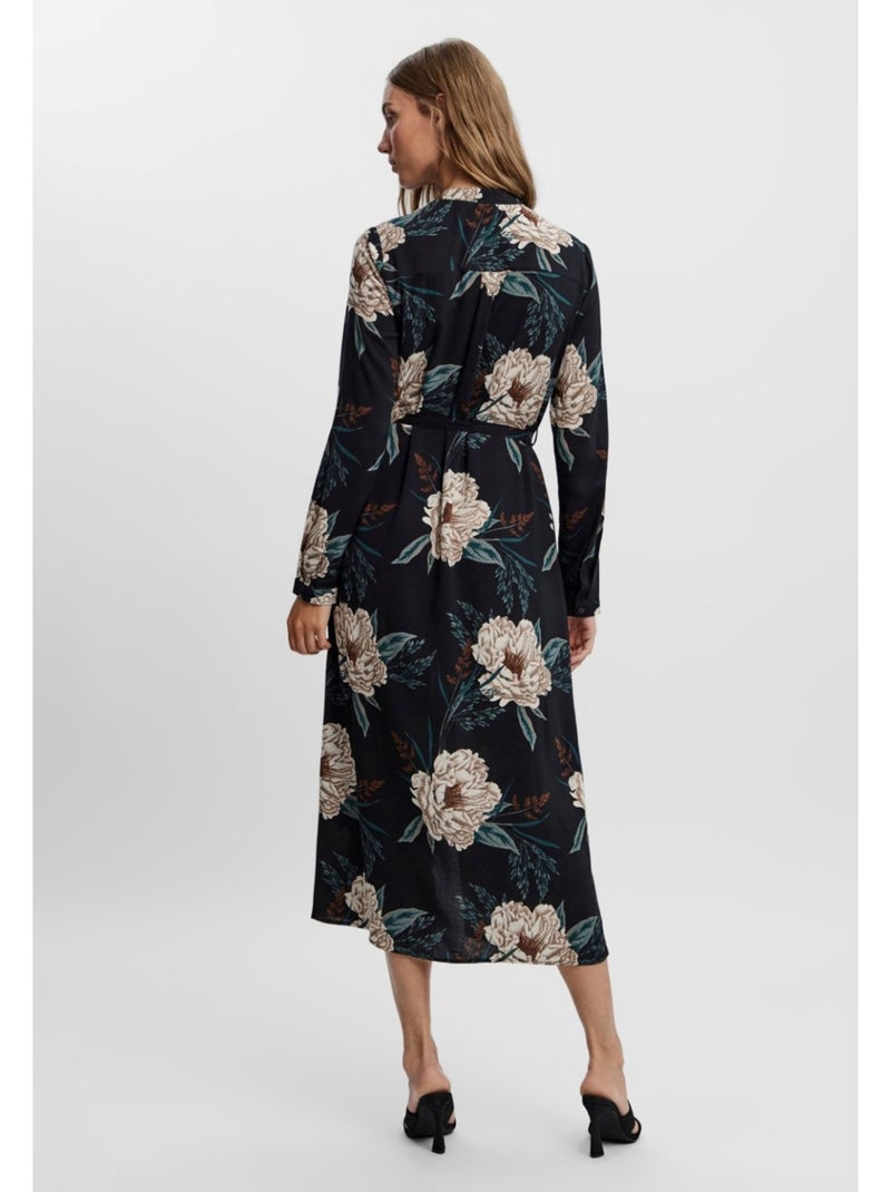 Robe longue Vero Moda Noir Noir - Kiabi