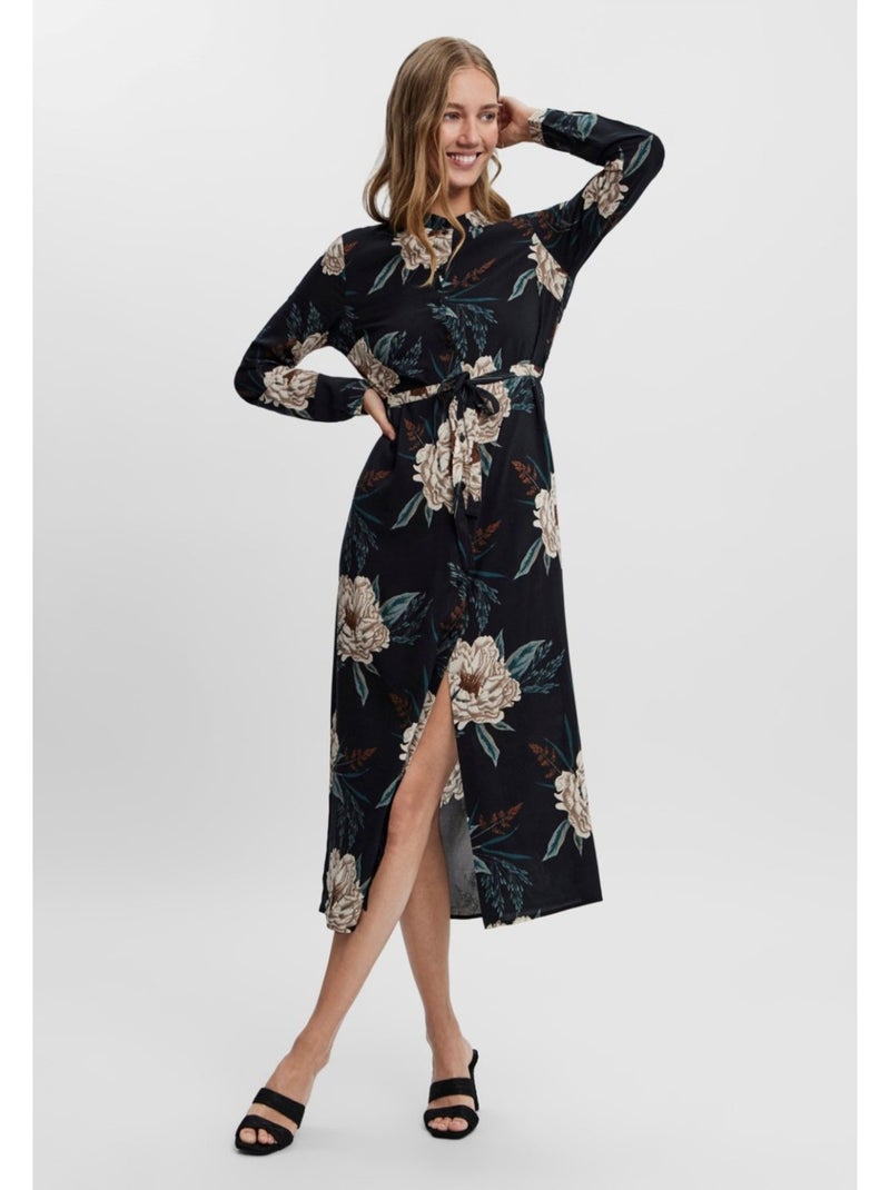 Robe longue Vero Moda Noir Noir - Kiabi