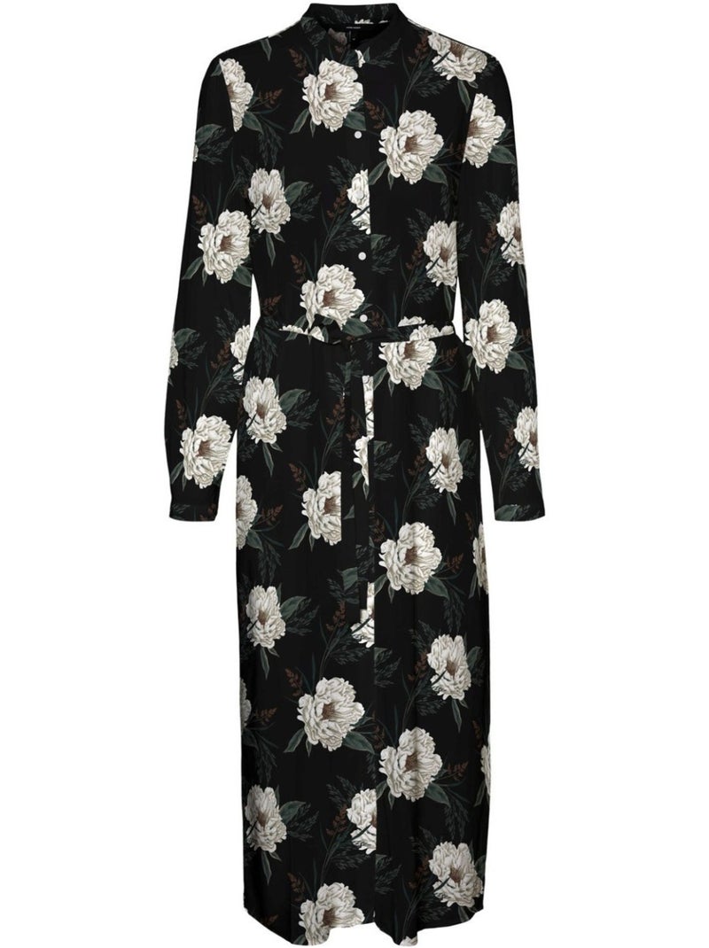 Robe longue Vero Moda Noir Noir - Kiabi