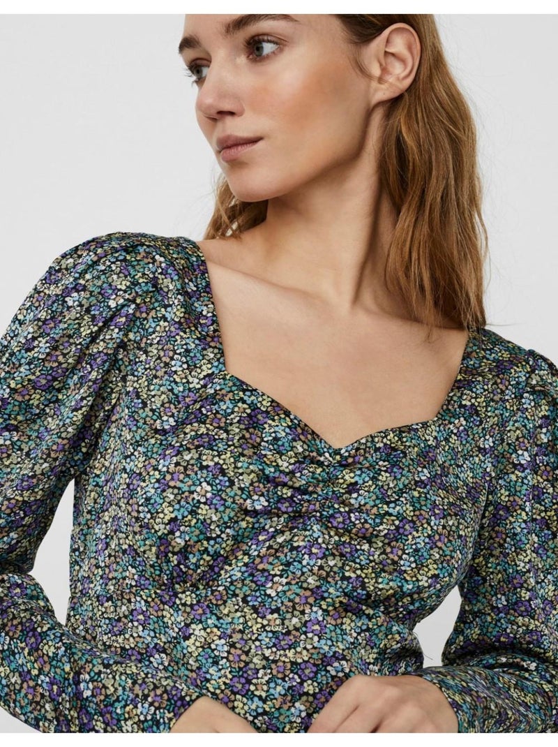 Robe longue Vero Moda Vert - Kiabi