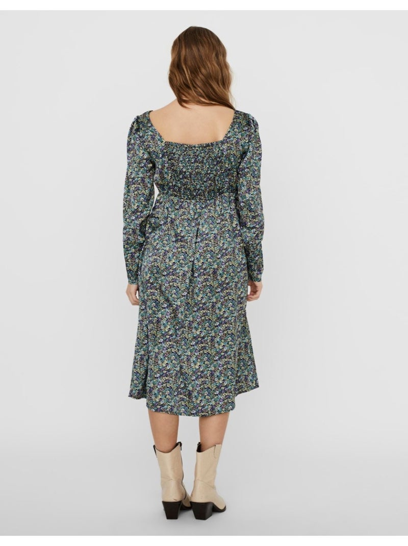 Robe longue Vero Moda Vert - Kiabi