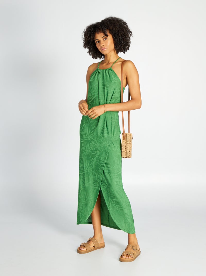 Robe longue vert - Kiabi