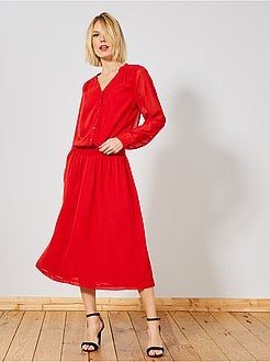 Robe longue voile - Kiabi