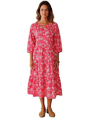 Robe longue volantée femme - DAXON