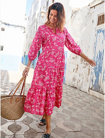 Robe longue volantée femme - DAXON