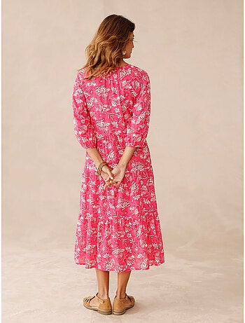 Robe longue volantée femme - DAXON