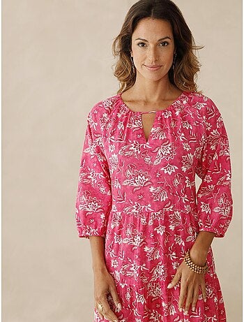 Robe longue volantée femme - DAXON