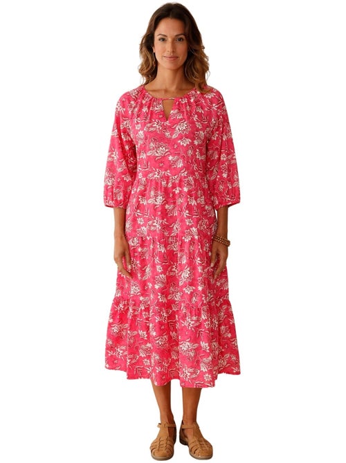 Robe longue volantée femme - DAXON - Kiabi