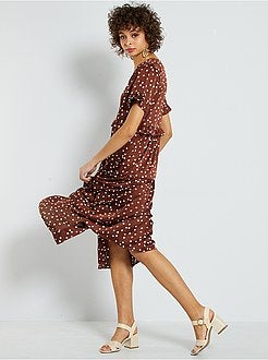 Robe longue volantée - Kiabi