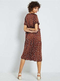 Robe longue volantée - Kiabi