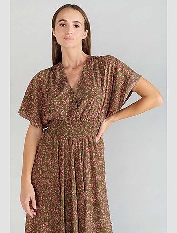 Robe longue YAKA droite 'Le Temps Des Cerises'