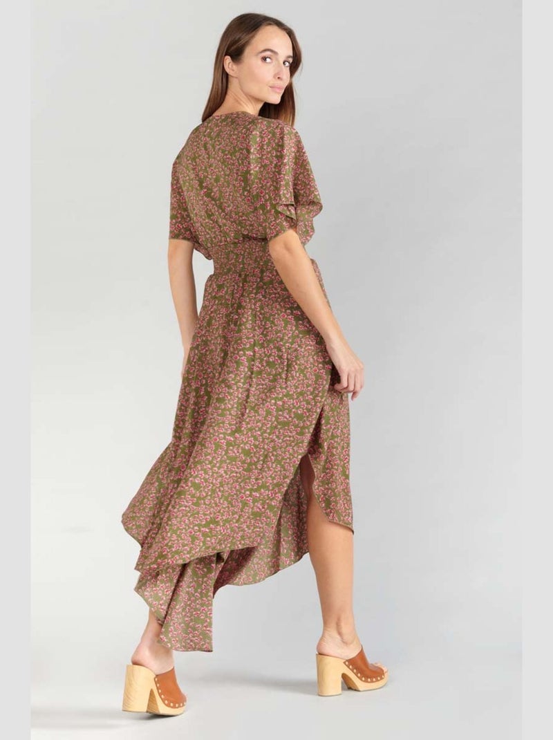Robe longue YAKA droite 'Le Temps Des Cerises' Vert - Kiabi