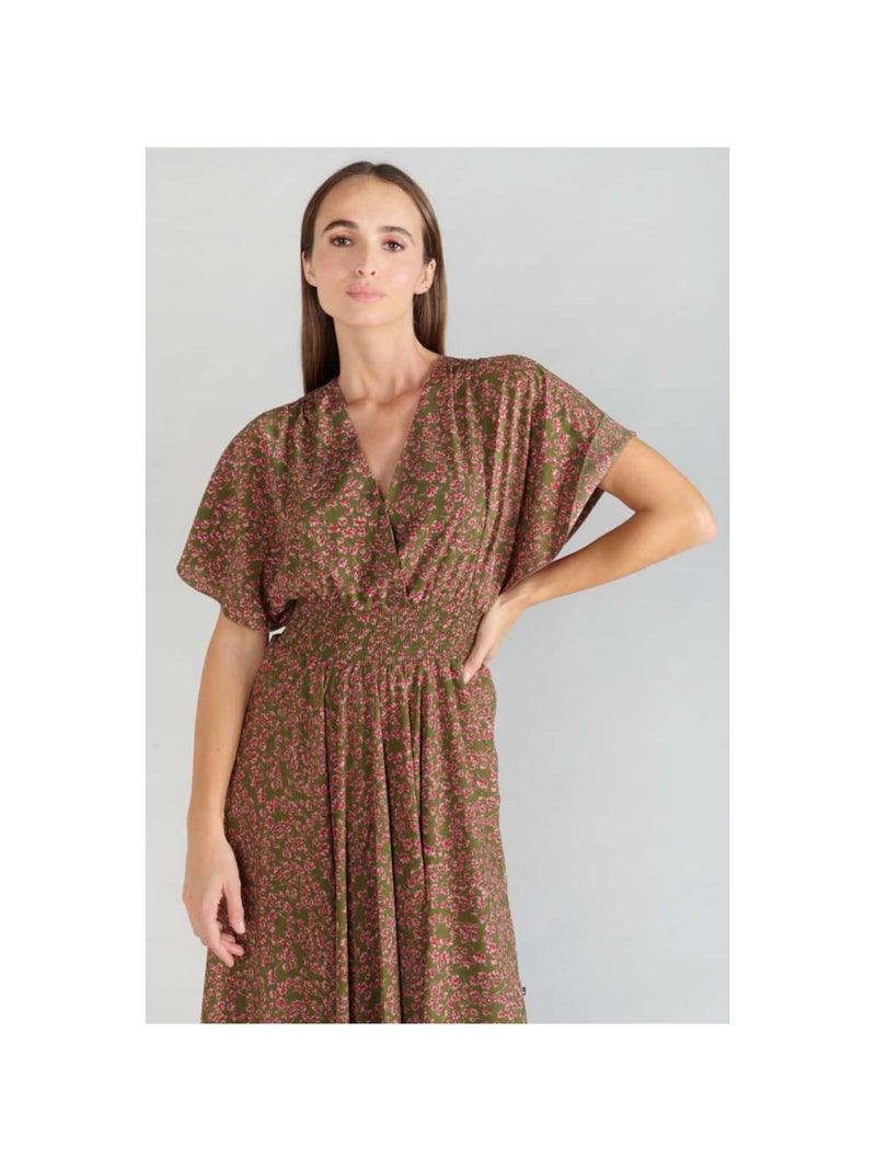 Robe longue YAKA droite 'Le Temps Des Cerises' Vert - Kiabi