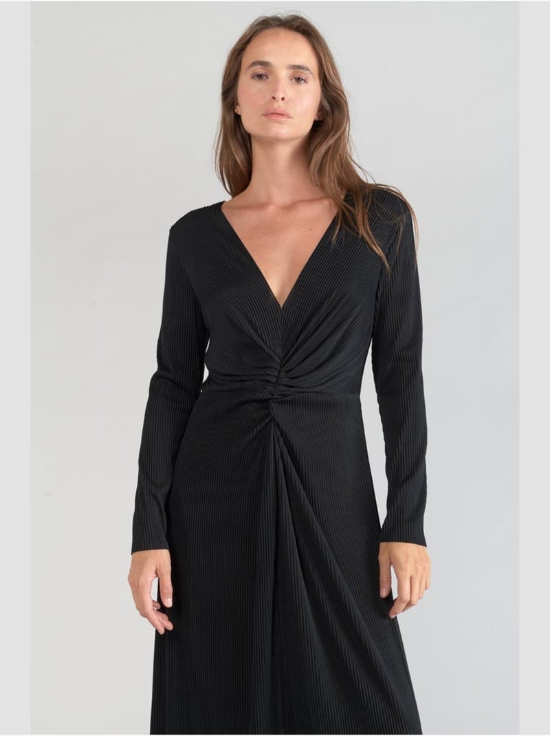 Robe longue YAMA droite 'Le Temps Des Cerises' Noir - Kiabi