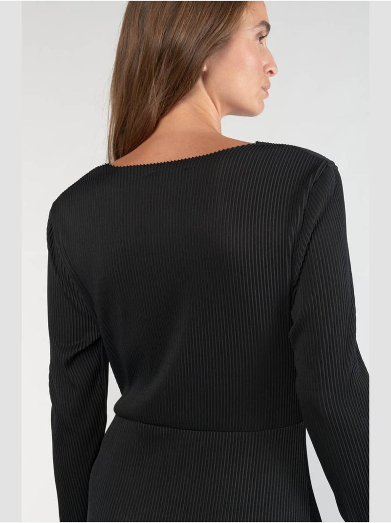 Robe longue YAMA droite 'Le Temps Des Cerises' Noir - Kiabi