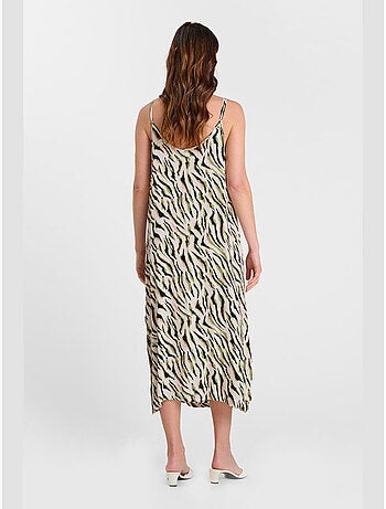 Robe longue ZEBRAKA droite 'Le Temps Des Cerises'