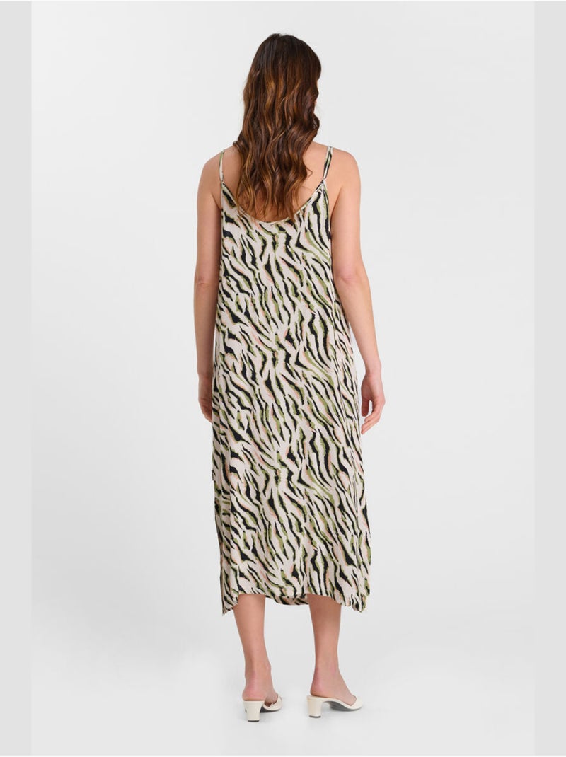 Robe longue ZEBRAKA droite 'Le Temps Des Cerises' Multicolore - Kiabi