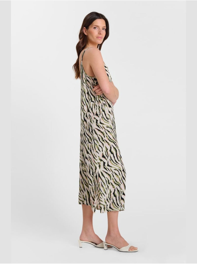 Robe longue ZEBRAKA droite 'Le Temps Des Cerises' Multicolore - Kiabi