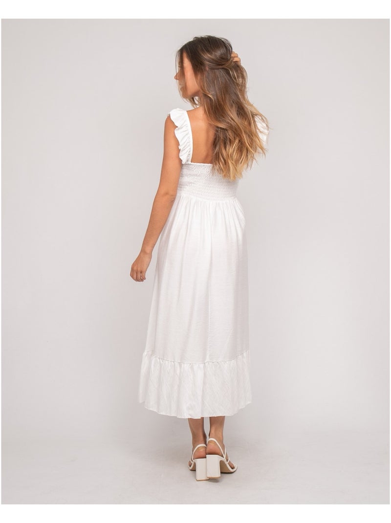 Robe longues à bretelles IPARME Blanc - Kiabi