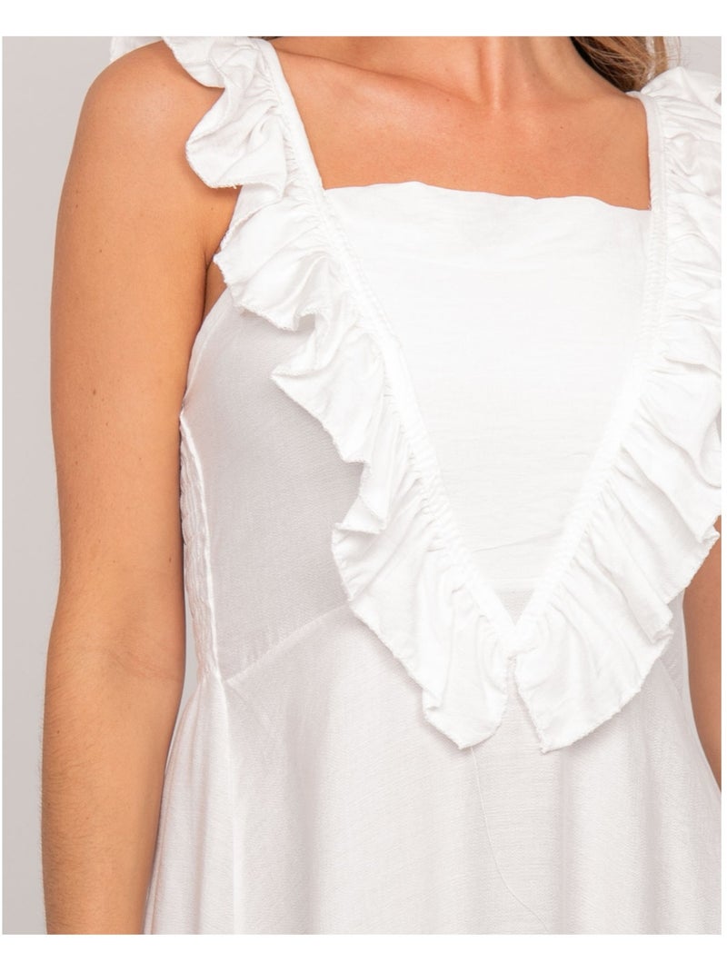 Robe longues à bretelles IPARME Blanc - Kiabi