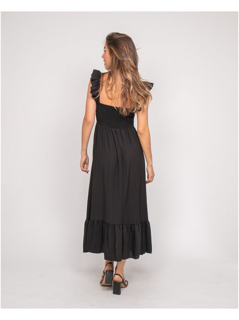 Robe longues à bretelles IPARME Noir - Kiabi