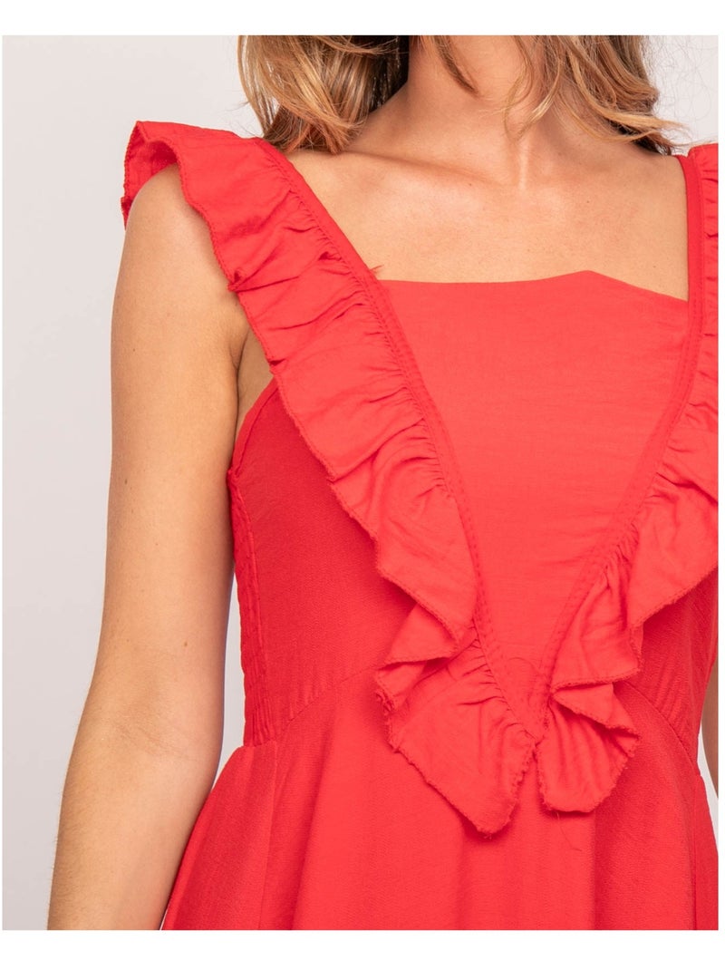 Robe longues à bretelles IPARME Rouge - Kiabi