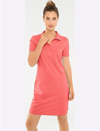 Robe Longueur Au-dessus Du Genou, Style Polo - Taille Standard - helline