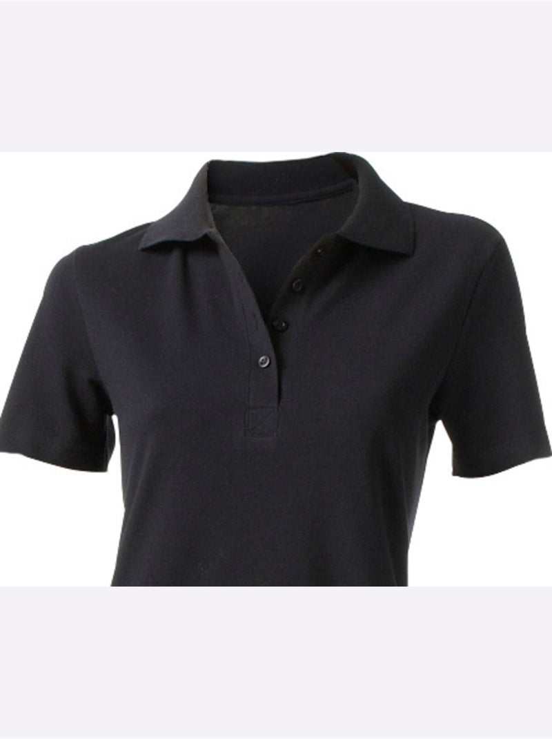 Robe Longueur Au-dessus Du Genou, Style Polo - Taille Standard - Helline Noir - Kiabi