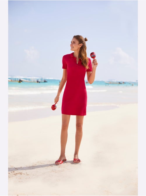 Robe Longueur Au-dessus Du Genou, Style Polo - Taille Standard - Helline - Kiabi