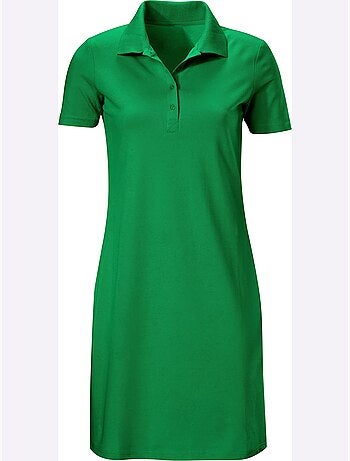 Robe Longueur Au-dessus Du Genou, Style Polo - Taille Standard - Helline